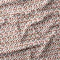 Tissu Velours milleraies Tinus sur fond Ecru