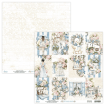 Pochette de 13 feuilles recto verso Cottage Heart MINTAY