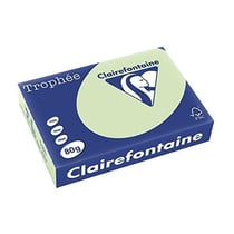 Clairefontaine - Trophée - Réf : 1777C – Papier Multifonctions (copie, laser, jet d'encre) - Coloris Vert Golf - Format A4 : 210 x297 - Ramette de 500 feuilles - Grammage : 80 g/m²