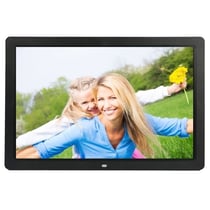 Cadre Photo Numérqiue 17 Pouces Multimédia 1080P LED Musique Vidéo USB SD Noir YONIS