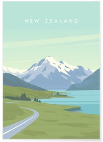 Affiche New-Zealand 2 | A3 : 29,7x42cm