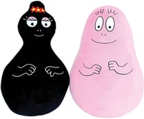 Lot de 2 peluches coussins - BARBAPAPA - Barbapapa et Barbamama - 40 cm