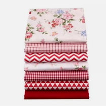 7 coupons tissu patchwork coton couture 40 x 50 cm TONS ROUGE 1008