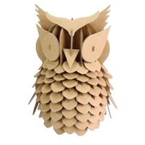 MégaCréa DIY - Maquette en carton à assembler Hibou 20 x 25 cm