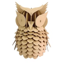 MégaCréa DIY - Maquette en carton à assembler Hibou 20 x 25 cm