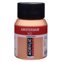 Pot 500ml - Peinture acrylique Amsterdam Standard Series - Bronze 811 - Semi-opaque