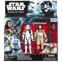 2 figurines star wars baze malbus et stormtrooper 9.5 cm - rebels mission dans l'espace - hasbro - b7260
