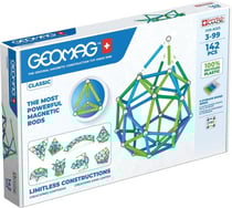 Geomag classic gm274 jeu à€ aimant néodyme 142 pièce(s) multicolore