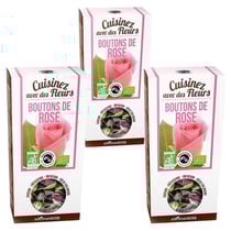 Fleurs comestibles bio boutons de rose 90 g