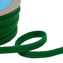 Double cordon fils 10mm vert foncé au mètre