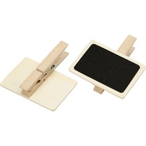 Pince à linge ardoise - 7 x 4,5 cm - 6 pcs