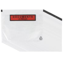 50 pochettes d'expédition autocollantes A5 transparentes