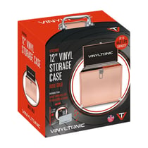 Mallette de rangement vinyles 33 tours Vinyl Tonic VT02RGS – Rose Gold Premium 40 disques