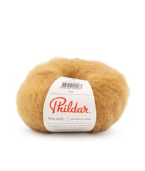Pelote de laine et Mohair PHIL CHIC - 25gr - Phildar Gold Jaune