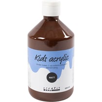 Peinture Acrylique Mate, brun, 500 ml/ 1 flacon