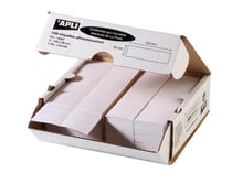 Apli 13567 - Etiquettes blanches affranchissement 155mm x 39mm - 1 fronts