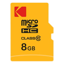 KODAK Carte Micro SDHC 8 Go Classe 10 + Adaptateur – Transfert Rapide, Stockage Compact pour Smartphones, Tablettes, Caméras et GPS