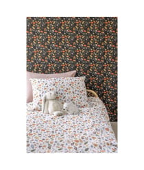 Tissu coton animaux et feuillage de 150 cm de largeur forestrose vendu par 50 cm