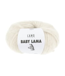 Pelote de laine BABY LAMA - Lang Yarns - Fil noble, moelleux et isolant thermique 0001 Blanc