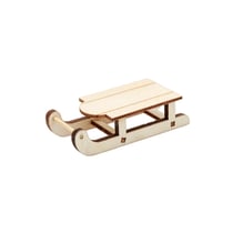 Luge miniature naturelle a peindre - Rico Design - Beige