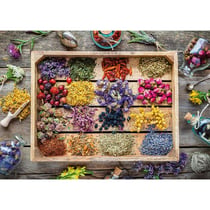 Puzzle 2D 1500 pièces - Les plantes médicinales - NATHAN