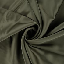 Tissu Viscose   Olivia touché Satin uni  Vert kaki