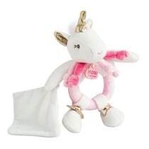 Hochet avec doudou lucie la licorne 17 cm - doudou et compagnie - dc3310