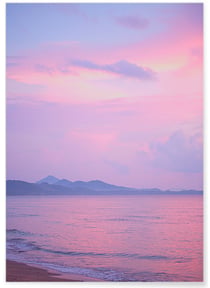 Affiche Nature Ciel Rose 2 | A3 : 29,7x42cm