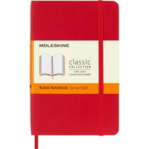Carnet - 9x14cm - Rouge - 192 pages lignées - Couverture souple - Moleskine