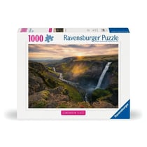 Puzzle 2D 1000 pièces - La cascade Háifoss, Islande - Ravensburger