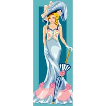 Princesse - Canevas Antique Élégance 30x65 cm 100% Coton