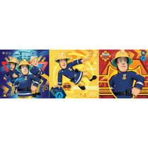 3 puzzles sam le pompier : pret a intervenir 3 x 49 pieces - dessin anime - ravensburger - 093861