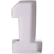 Plateau Blanc Apéro/Dessert Chiffre 1 - 26 cm