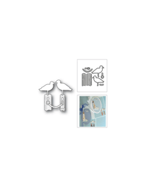 Dies mouettes sur bois flotté