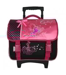 Cartable à roulettes Cybel Cheval Licorne 38cm Rose - Bagtrotter