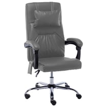 Chaise fauteuil siège de bureau informatique étude de massage anthracite similicuir anthracite