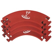 Contour en mousse rouge pour jeu de fléchettes