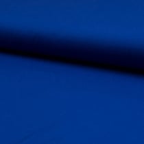 Tissu Popeline de coton unie Bleu roi