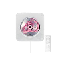 Avizar Lecteur CD Cancale Mural avec Bluetooth 5.0 FM Radio Télécommande Blanc