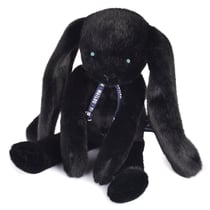 Peluche Lapin Méloé noir 37 cm