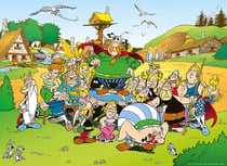 Puzzle le village d'astérix - obélix et chien idéfix - les romains - 500 pièces - collection dessin animé - 141975