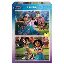 2 puzzles encanto disney : bienvenue a encanto 2 x 100 pieces - dessin anime - educa - 19201
