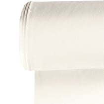 Tissu Bord côte uni Ecru