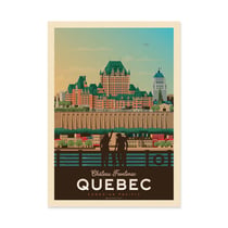 Affiche 50x70 cm - Quebec - Olahoop Travel Posters