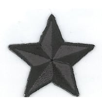 Ecusson thermocollant étoile noir 3.5cm