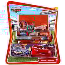 Set scolaire cars 6 pieces - kit ecriture disney