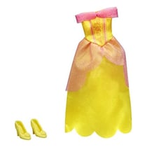 Robe de bal jaune de belle - belle et la bete - habit disney - accessoire poupee - vetement poupee mannequin
