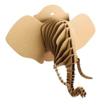 MégaCréa DIY - Maquette en carton à assembler Trophée Eléphant