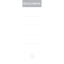 Etiquettes autocollante pour dos de classeur à levier. 80mm de largeur - Blanc - Exacompta