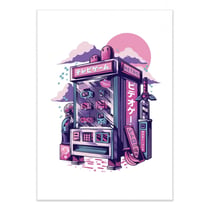Affiche 30x40 cm - Retro Machine - Ilustrata